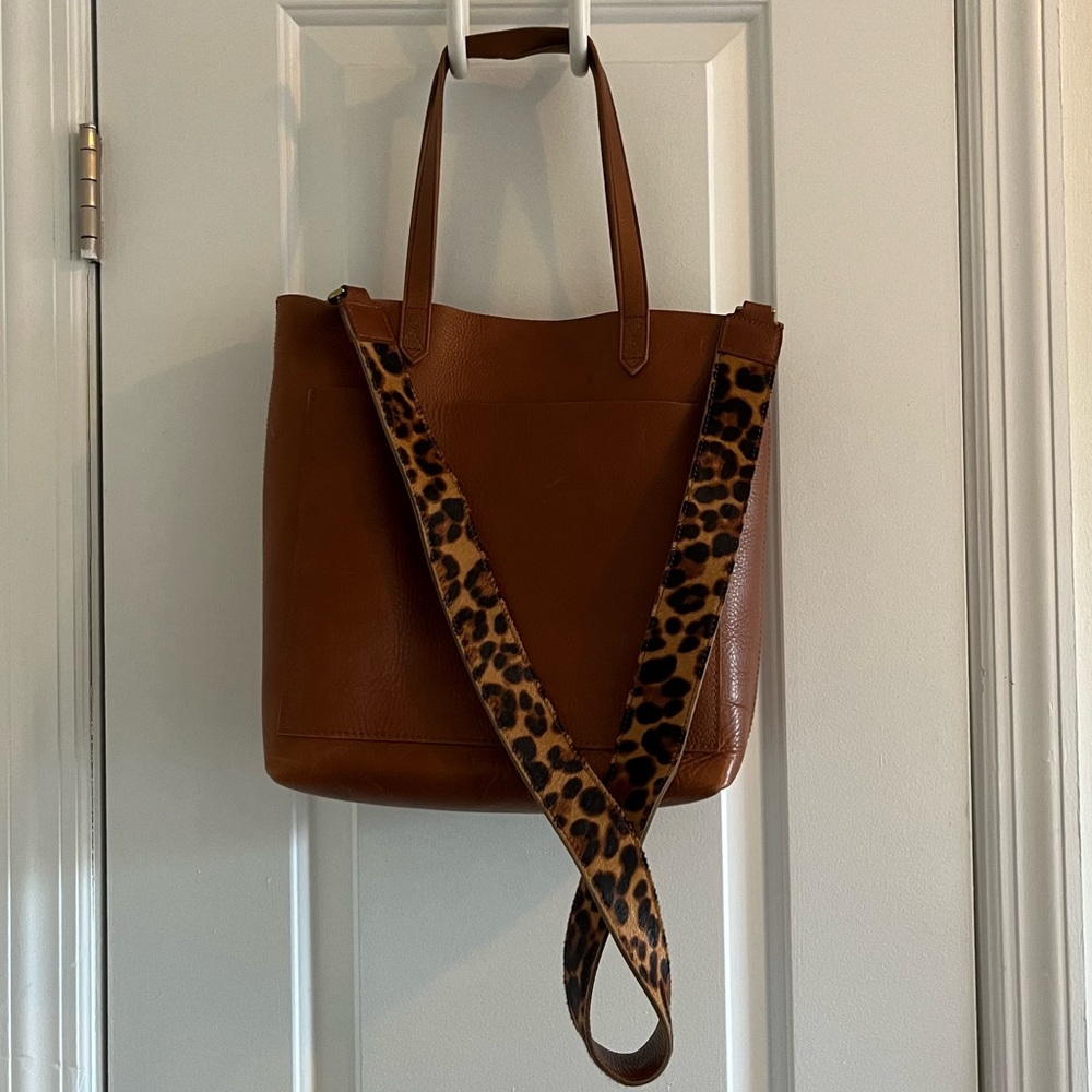 madewell transport tote and strap